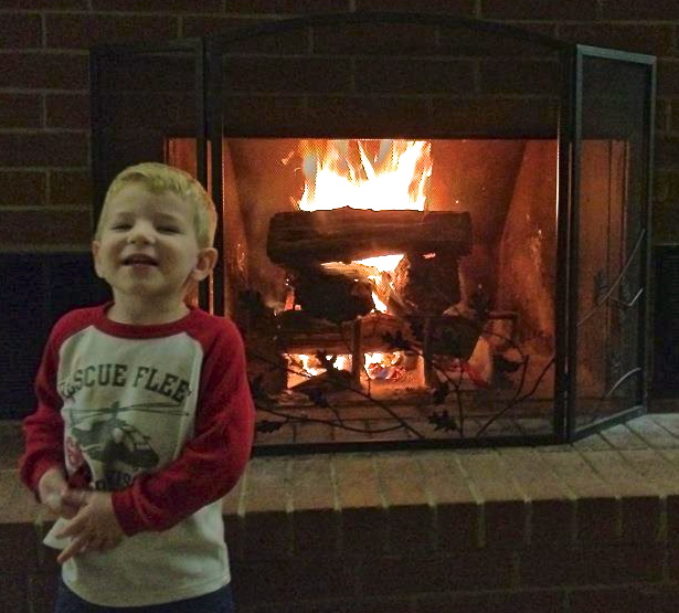 My son Jason loves a good fire!